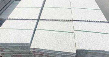 忻州芝麻白毛板，石材毛板