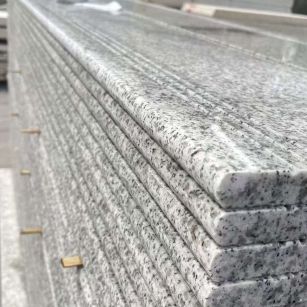 忻州芝麻白楼梯踏步 花岗岩楼梯板材
