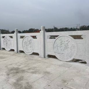 忻州芝麻白河道栏杆 石材栏杆