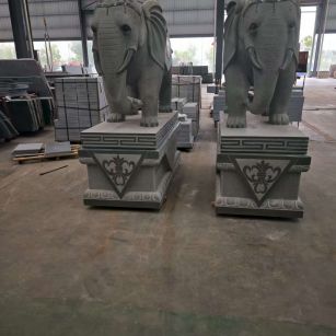 忻州芝麻灰花岗岩对象 芝麻白芝麻灰大象