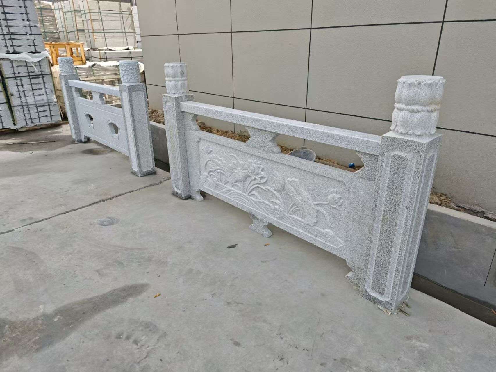 忻州芝麻白河道栏杆 石材栏杆