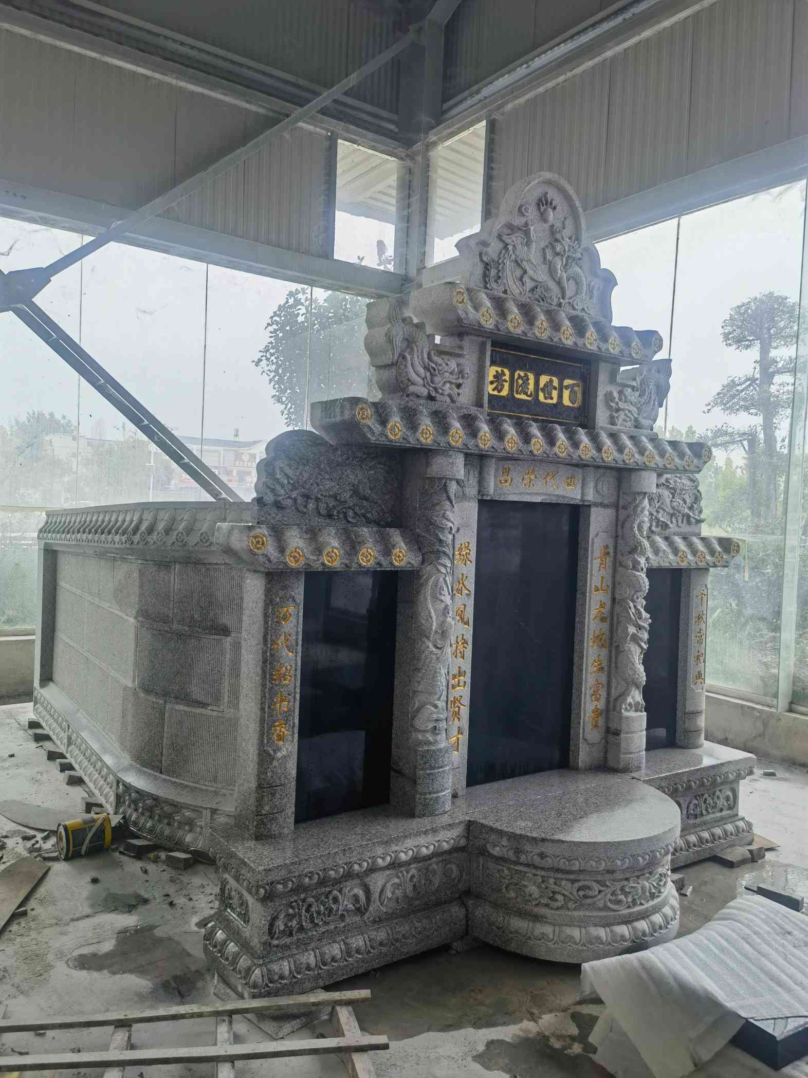 忻州套墓 墓碑 围坟石 异形定制